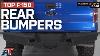 Black Heavy Duty Steel Dual D-rings Rear Corner Step Bumper For 09-14 Ford F150