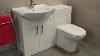 Bathroom Cloakroom Suite Vanity Unit Close Coupled Toilet Basin Tap & Waste Set.